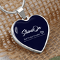 Golden Daisies : Heart charm necklace, Gold or Silver Plated with chain necklace- In luxury packaging - Free standard shipping