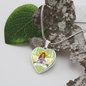 Health Angel: Heart charm necklace, Gold or Silver Plated with chain necklace- In luxury packaging - Free standard shipping