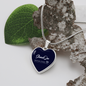 Golden Daisies : Heart charm necklace, Gold or Silver Plated with chain necklace- In luxury packaging - Free standard shipping