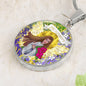 Prosperity Angel : Round Charm, Gold or Silver Plated, with strong chain necklace - In luxury packaging - Free standard shipping
