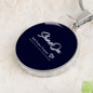 Golden Daisies : Round Charm, Gold or Silver Plated, with strong chain necklace - In luxury packaging - Free standard shipping