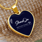 Golden Daisies : Heart charm necklace, Gold or Silver Plated with chain necklace- In luxury packaging - Free standard shipping