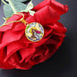 Prosperity Angel : Round Charm, Gold or Silver Plated, with strong chain necklace - In luxury packaging - Free standard shipping