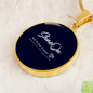 Golden Daisies : Round Charm, Gold or Silver Plated, with strong chain necklace - In luxury packaging - Free standard shipping