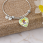 Health Angel : Heart charm Bracelet, Gold or Silver Plated - In luxury packaging - Free standard shipping
