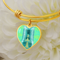 heart template-Engraving Window 2 Engraving Window : Heart charm Bracelet, Gold or Silver Plated - In luxury packaging - Free standard shipping