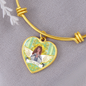 Health Angel : Heart charm Bracelet, Gold or Silver Plated - In luxury packaging - Free standard shipping