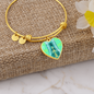 heart template-Engraving Window 2 Engraving Window : Heart charm Bracelet, Gold or Silver Plated - In luxury packaging - Free standard shipping