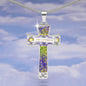Prosperity Angel : Jewelry Cross Gold or Silver Plated Cross with chain necklace- In luxury packaging - Free standard shipping