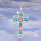 cross-1main Magic Stardust : Jewelry Cross Gold or Silver Plated Cross with chain necklace- In luxury packaging - Free standard shipping