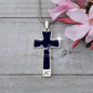 Golden Daisies : Jewelry Cross Gold or Silver Plated Cross with chain necklace- In luxury packaging - Free standard shipping