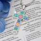 cross-1main Magic Stardust : Jewelry Cross Gold or Silver Plated Cross with chain necklace- In luxury packaging - Free standard shipping