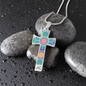 cross-1main Magic Stardust : Jewelry Cross Gold or Silver Plated Cross with chain necklace- In luxury packaging - Free standard shipping