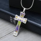 Prosperity Angel : Jewelry Cross Gold or Silver Plated Cross with chain necklace- In luxury packaging - Free standard shipping