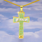 Health Angel : Jewelry Cross Gold or Silver Plated Cross with chain necklace- In luxury packaging - Free standard shipping