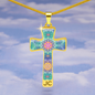 cross-1main Magic Stardust : Jewelry Cross Gold or Silver Plated Cross with chain necklace- In luxury packaging - Free standard shipping