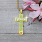 Health Angel : Jewelry Cross Gold or Silver Plated Cross with chain necklace- In luxury packaging - Free standard shipping