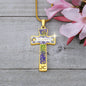 Prosperity Angel : Jewelry Cross Gold or Silver Plated Cross with chain necklace- In luxury packaging - Free standard shipping