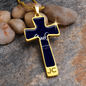 Golden Daisies : Jewelry Cross Gold or Silver Plated Cross with chain necklace- In luxury packaging - Free standard shipping