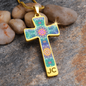 cross-1main Magic Stardust : Jewelry Cross Gold or Silver Plated Cross with chain necklace- In luxury packaging - Free standard shipping