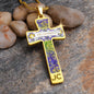 Prosperity Angel : Jewelry Cross Gold or Silver Plated Cross with chain necklace- In luxury packaging - Free standard shipping