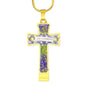 Prosperity Angel : Jewelry Cross Gold or Silver Plated Cross with chain necklace- In luxury packaging - Free standard shipping