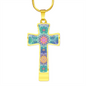 cross-1main Magic Stardust : Jewelry Cross Gold or Silver Plated Cross with chain necklace- In luxury packaging - Free standard shipping
