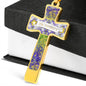 Prosperity Angel : Jewelry Cross Gold or Silver Plated Cross with chain necklace- In luxury packaging - Free standard shipping