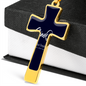 Golden Daisies : Jewelry Cross Gold or Silver Plated Cross with chain necklace- In luxury packaging - Free standard shipping