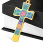 cross-1main Magic Stardust : Jewelry Cross Gold or Silver Plated Cross with chain necklace- In luxury packaging - Free standard shipping