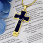 Golden Daisies : Jewelry Cross Gold or Silver Plated Cross with chain necklace- In luxury packaging - Free standard shipping