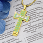 Health Angel : Jewelry Cross Gold or Silver Plated Cross with chain necklace- In luxury packaging - Free standard shipping