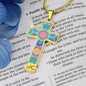 cross-1main Magic Stardust : Jewelry Cross Gold or Silver Plated Cross with chain necklace- In luxury packaging - Free standard shipping