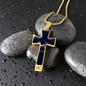 Golden Daisies : Jewelry Cross Gold or Silver Plated Cross with chain necklace- In luxury packaging - Free standard shipping