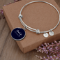 Golden Daisies : Round Charm Bracelet, Gold or Silver Plated - In luxury packaging - Free standard shipping