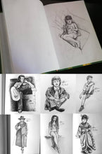 Load image into Gallery viewer, Vassia Sarri Creations, sketchbook, pencils
