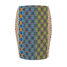 Load image into Gallery viewer, Byzantium Garden: Women All Over Print Elasticated short Waist Pencil Skirt -  Up to 2XL - Free standard shipping
