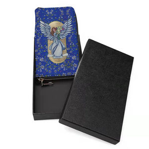 Beauty Angel: Money purse - 7.9'' x 4.1'' x 1''- Credit Card Holders - Zipper Wristlet - Free standard shipping