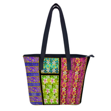 Load image into Gallery viewer, Golden Daisies Mixed Pattern : Trendy Handbag - 29cm x 34cm x 14cm (11.4&quot; x 13.4&quot; x 5.5&quot;) - Artificial Leather - Free standard shipping
