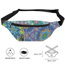 Load image into Gallery viewer, Magic Stardust : Waist bag Banana style - 36cm x 15cm - 14.2&#39;&#39; x 5.9&#39;&#39; -  Free standard shipping
