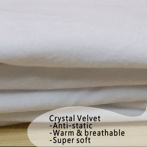 Health Angel - Only Pattern: Warm Crystal Velvet Scarf 63" x 10" - Free standard shipping