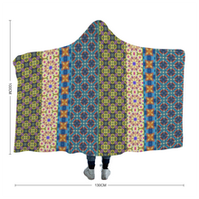 Load image into Gallery viewer, Byzantium Garden : Cloak  Hooded Blanket,  Polar Fleece-  3 Sizes: 40&quot;x50,  50&quot;x60&quot;,  60&quot;x80&quot;  - Free standard shipping
