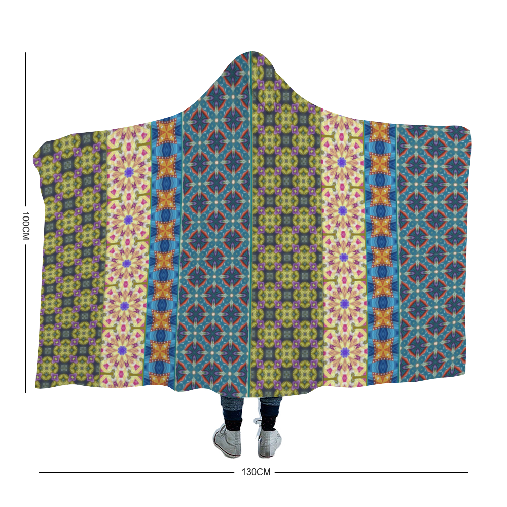 Byzantium Garden : Cloak  Hooded Blanket,  Polar Fleece-  3 Sizes: 40