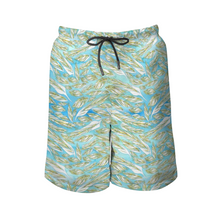 Load image into Gallery viewer, Angelic Feathers : Men&#39;s Quick Dry Swim Beach Shorts – Elastic waist – Polyester – Free standard shipping    Cost: 25
