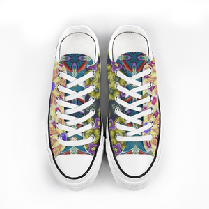 Byzantium Garden : All Star style Unisex Low top Canvas Shoes - Free standard shipping