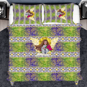 Prosperity Angel : 3 piece set bedding covers - Single  to extra large double size (choose among 8 sizes)  2x Pillowcases & 1x Quilt Cover – Free standard shipping