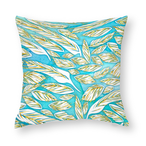 Angelic Feathers : Square Cotton pillow case - Double side printing - Multi sizes - Free standard shipping