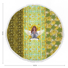 Load image into Gallery viewer, Health Angel : Round picnic or beach  Mat - 150cm x 150cm - 59&#39;&#39; x 59&#39;&#39; -  Free standard shipping
