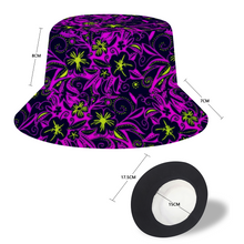 Load image into Gallery viewer, Glowing Flowers Lolitta punk pattern : Bucket hat - Free standard shipping
