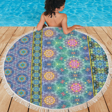 Load image into Gallery viewer, Magic Stardust : Round picnic or beach  Mat - 150cm x 150cm - 59&#39;&#39; x 59&#39;&#39; -  Free standard shipping
